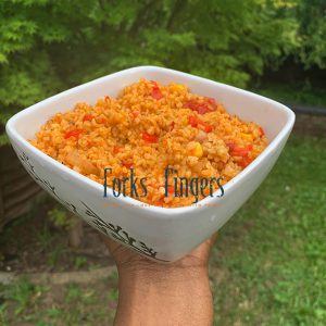 Spicy Jollof Bulgur Wheat (Set meal)